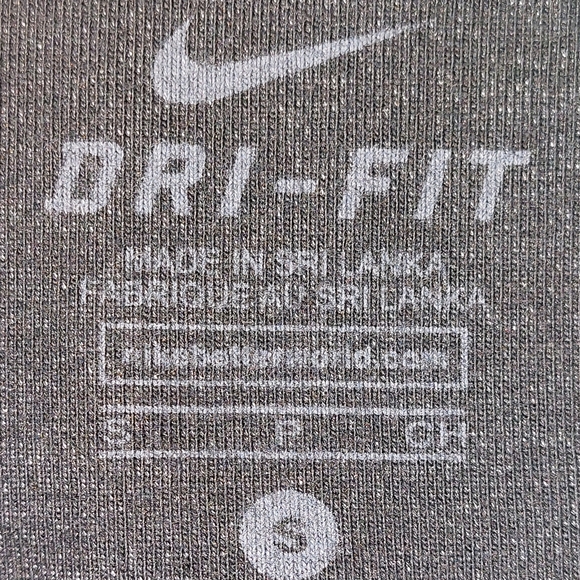 Nike Pants Womens Size Small Dri Fit Black Leggings With White Stripes Swoosh - Picture 3 of 6